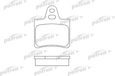 Комплект тормозных колодок, дисковый тормоз PATRON PBP615 для CITROËN XANTIA
