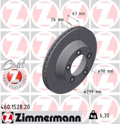 спирачен диск ZIMMERMANN