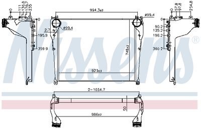 Laddluftkylare NISSENS 961568