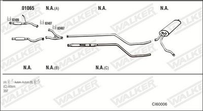 Изпускателна система WALKER CI60006
