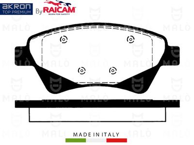 AKRON-MALÒ 28480171 Тормозные колодки и сигнализаторы для RENAULT KANGOO Express (FC0/1_) 1.6 16V 4x4 (FC0L, FC0P, FC0S)