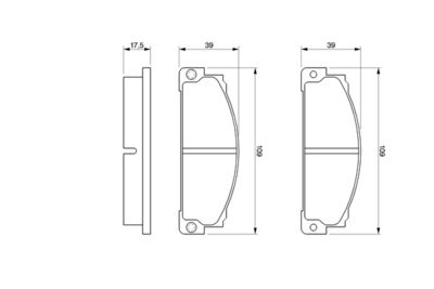 BREMSBELAGSATZ SCHEIBENBREMSE