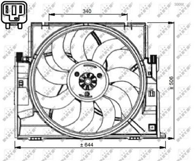 VENTILATOR RADIATOR NRF 47735 4