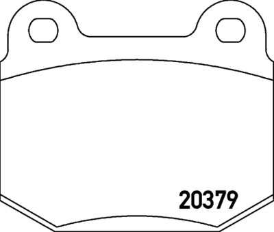 Комплект тормозных колодок, дисковый тормоз TEXTAR 2037901 для ALFA ROMEO 75