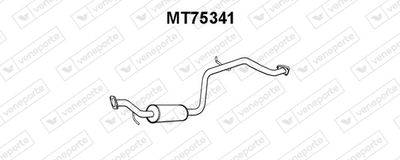 Средний глушитель выхлопных газов VENEPORTE MT75341 для MITSUBISHI SPACE