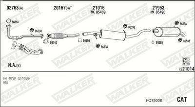 Изпускателна система WALKER FO75008