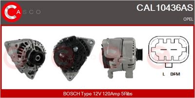 GENERATOR / ALTERNATOR CASCO CAL10436AS