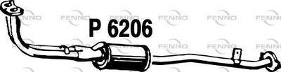 Предглушитель выхлопных газов FENNO P6206 для SUZUKI SJ410