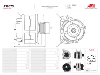 Generator AS-PL A3967S