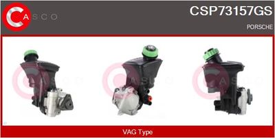 Гидравлический насос, рулевое управление CASCO CSP73157GS для PORSCHE CAYMAN