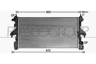 RADIATOR RACIRE MOTOR PRASCO CI956R003