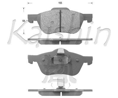 KAISHIN FK1256 Тормозные колодки и сигнализаторы  для NISSAN PRIMERA Hatchback (P11) 2.0 16V
