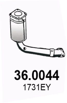 ASSO 36.0044 Каталізатор  для PEUGEOT 206 (Пежо 206)
