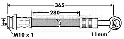 BORG & BECK BBH7464 Тормозной шланг  для HYUNDAI TUCSON (Хендай Туксон)