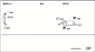 Układ wydechowy WALKER PEK019351
