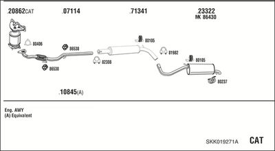 Układ wydechowy WALKER SKK019271A
