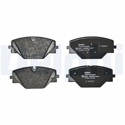 Remblokken set Achter (met een dempingskussen), past: LAND ROVER RANGE ROVER SPORT III, RANGE ROVER V 3.0DH-4.4H 10.21-