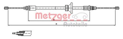 CABLU FRANA DE PARCARE METZGER AUTOTEILE 116801