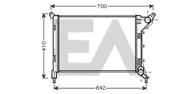 EACLIMA 31R07096 Радиатор охлаждения двигателя для MINI
