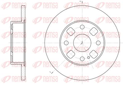 KAWE 6054 00 Тормозные диски  для MAZDA 121 II (DB) 1.3 i 16V