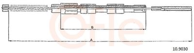 Cable Pull, parking brake 10.9030