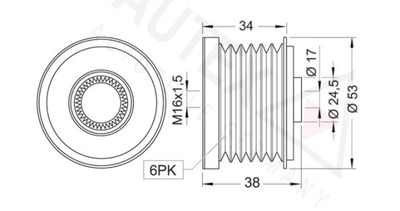 SISTEM ROATA LIBERA GENERATOR AUTEX 654185 1