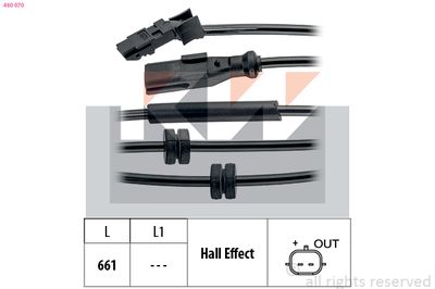 SENSOR RADDREHZAHL KW 460070