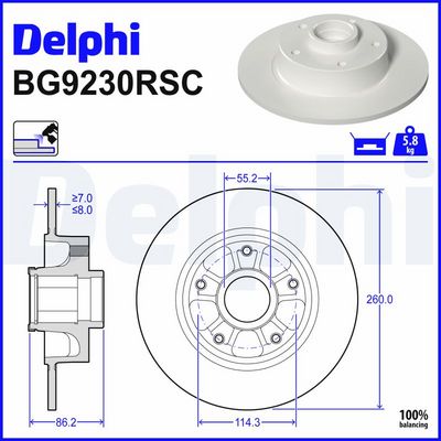 DISC FRANA DELPHI BG9230RSC