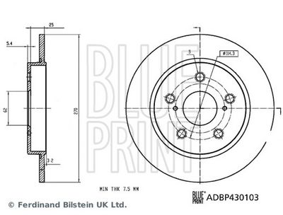 DISC FRANA BLUE PRINT ADBP430103 2
