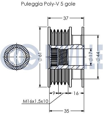 SISTEM ROATA LIBERA GENERATOR RUVILLE 541031 1