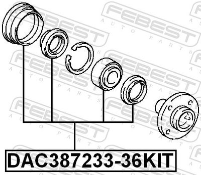 Wheel Bearing Kit DAC387233-36KIT