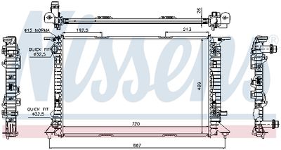 RADIATOR RACIRE MOTOR NISSENS 60321 5