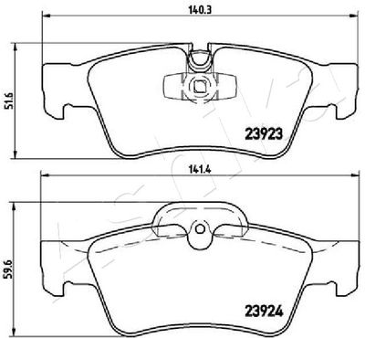 Brake Pad Set, disc brake 51-00-0515