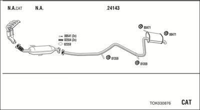 SISTEM DE ESAPAMENT WALKER TOK030876