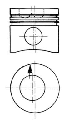 Zuiger (diameter 105mm, STD) TD226B-3 TD226B-4 TD226B-6