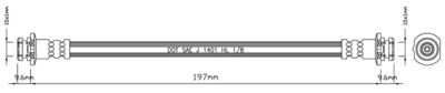 MOTAQUIP VBH900 Тормозной шланг  для NISSAN MICRA II (K11) 1.0 i 16V
