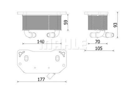 Oljekylare, motor MAHLE CLC 322 000P