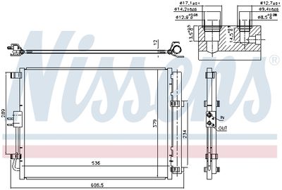 CONDENSATOR CLIMATIZARE NISSENS 940598 6