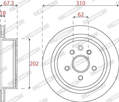 DISC FRANA FERODO DDF1878C 1