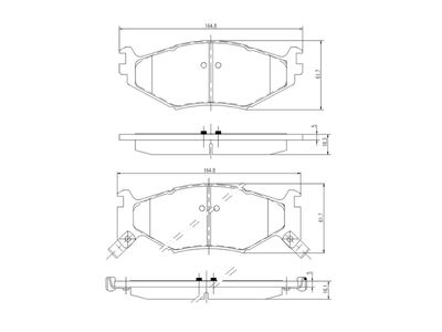 комплект спирачно феродо, дискови спирачки A.Z. Meisterteile AZMT-44-022-1429