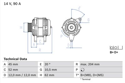 Alternator 0 986 049 610