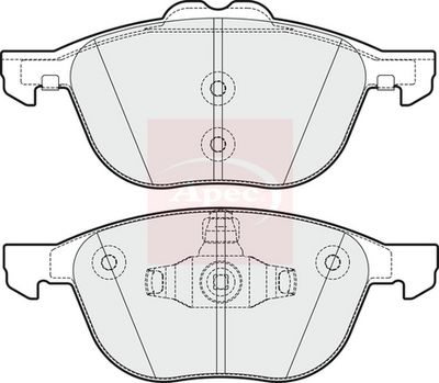 APEC Brake Pad Set, disc brake PAD1988