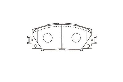 Комплект тормозных колодок, дисковый тормоз KBP-9140