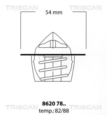 Термостат, охлаждающая жидкость TRISCAN 8620 7888 для ROVER MINI