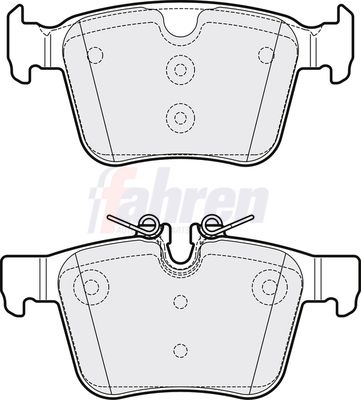 Fahren Brake Pad Set, disc brake FBP3729