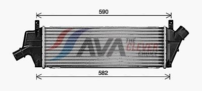 интеркулер (охладител за въздуха на турбината) AVA Clever Choice DN4479