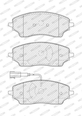 Remblokken set , past: FIAT DUCATO 2.0D-Electric 07.06-