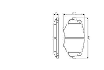 Brake Pad Set, disc brake 0 986 494 080