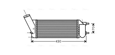 AVA QUALITY COOLING Intercooler, inlaatluchtkoeler (PEA4335)