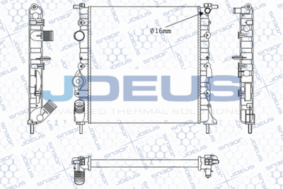 Радиатор, охлаждение двигателя JDEUS M-0230560 для RENAULT CLIO